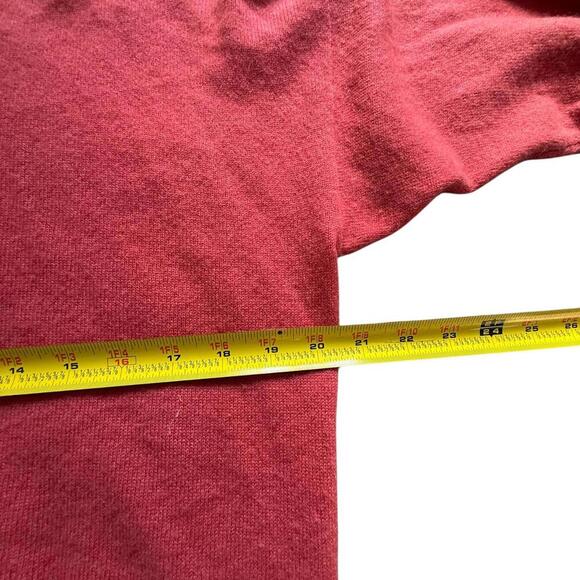 Charter Club 100% Cashmere Red Turtleneck Sweater (Medium) - Picture 4 of 5